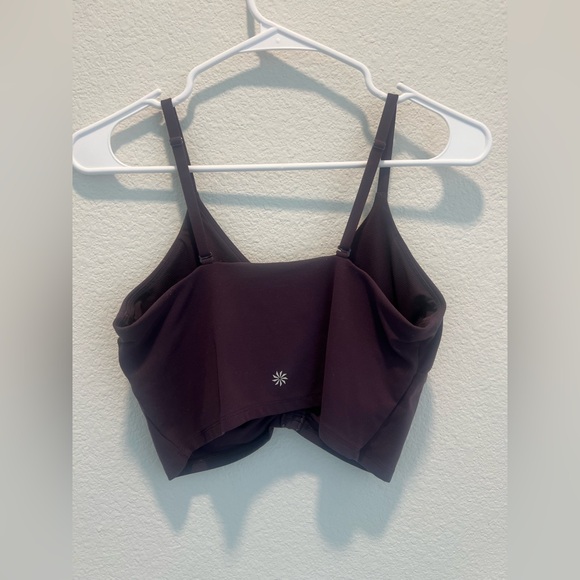 Athleta Deep Violet Purple Cinch Longline Bra - Size Large - Picture 6 of 8